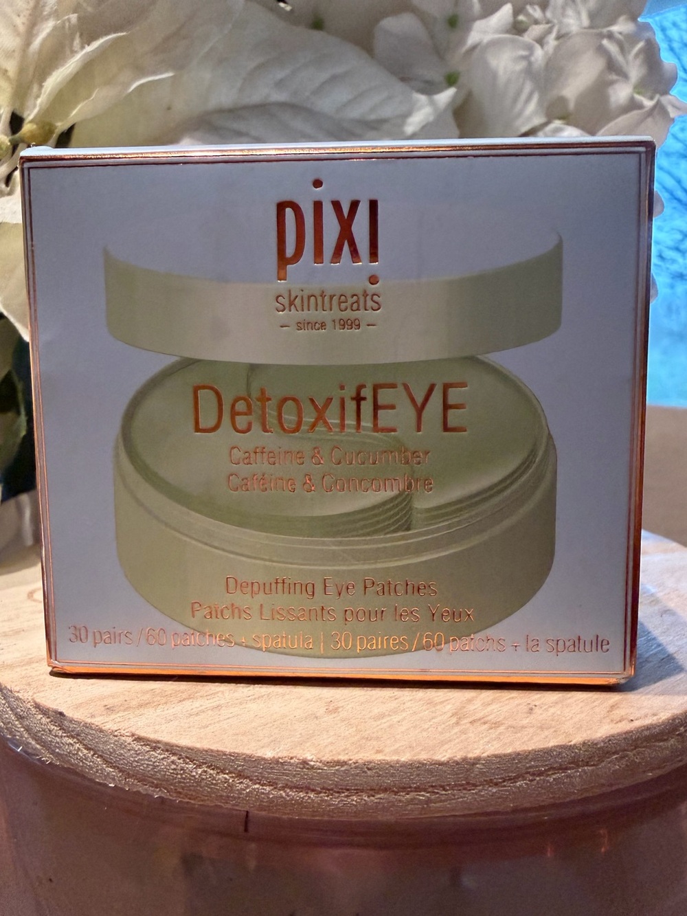 🌙 Pixi Skintreats DetoxifEYE Caffeine & Cucumber Depuffing Eye 30 pairs NEW